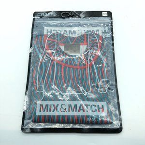 Craft Junior Youth Baselayer Top Mix & Match Geometric Blue Red 110/116 4-6 Year